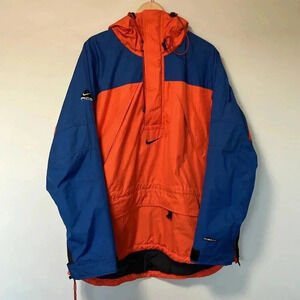 Nike ACG multi pockets orange blue  jacket with hood